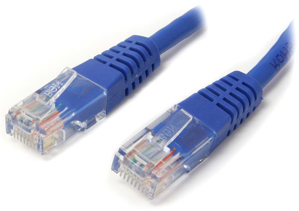 Startech M45PATCH1BL Molded Cat 5e Patch Cable - Blue - 1 Foot ST-M45PATCH1BE
