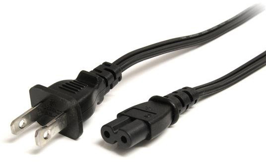 StarTech PXT101NB 6 Foot Standard Laptop Power Cord - NEMA 1-15P to C7  PXT101NB