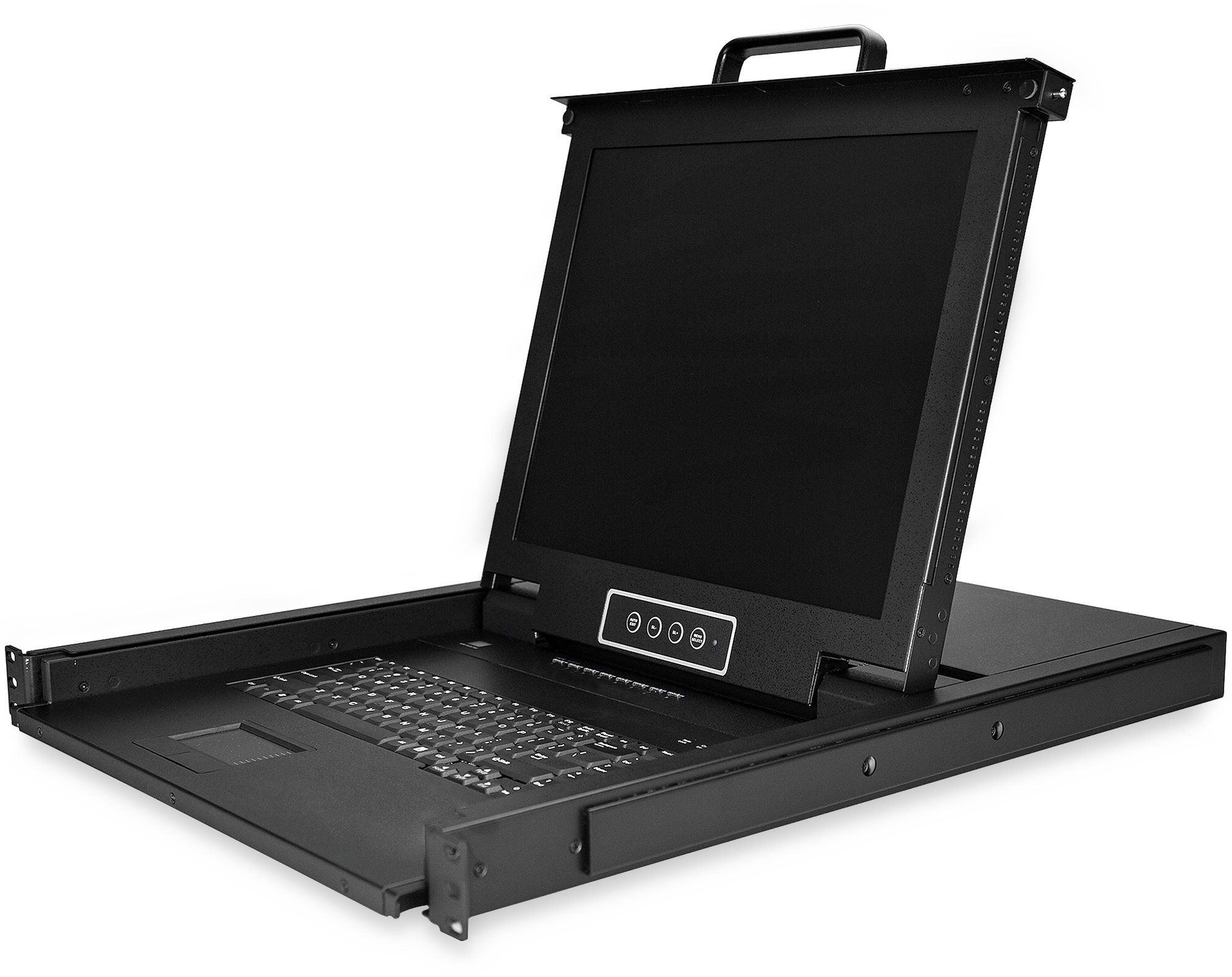StarTech RKCONS1708K Integrated USB + VGA KVM Switch with 17 Inch LCD Monitor with 6 Foot Cables & 1RU LCD Drawer