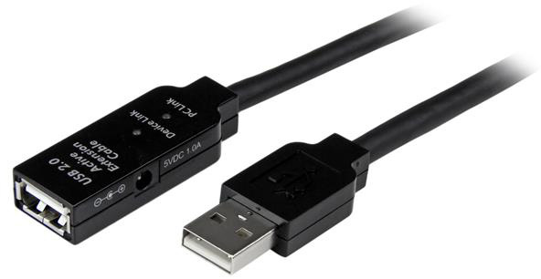 StarTech USB2AAEXT5M USB 2.0 Active Extension Cable - M/F 5 Meter (16 Feet) ST-USB2AAEXT5M