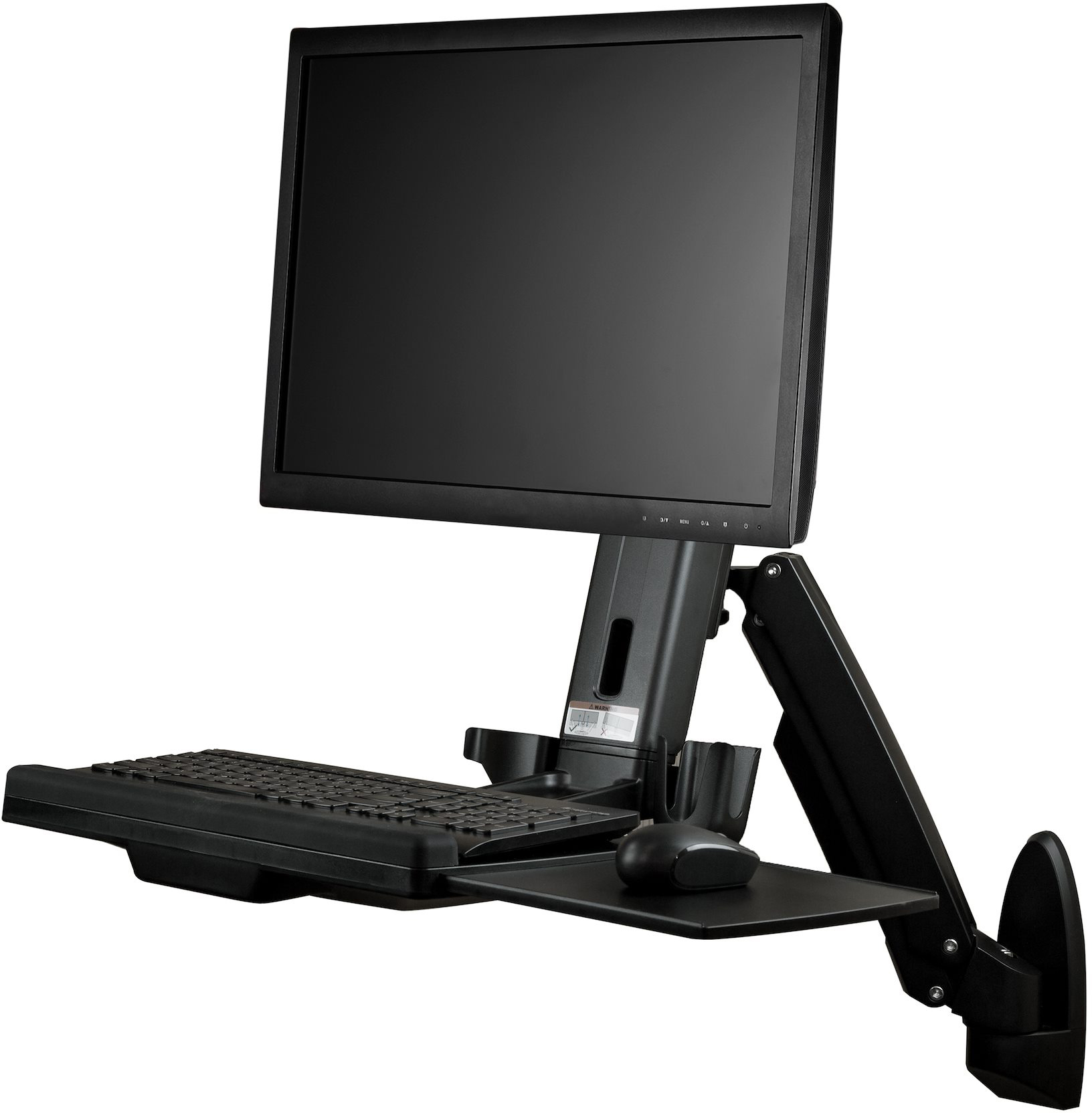 StarTech WALLSTS1 Wall Mount Workstation with Articulating Full Motion Standing Desk