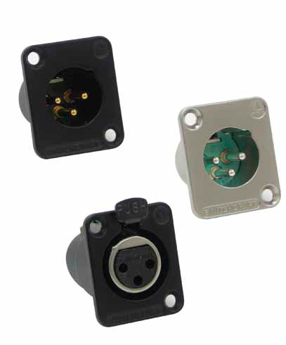 Switchcraft DE7FB DE Series Panel Mount - XLR Female 7 Silver Pins Bla