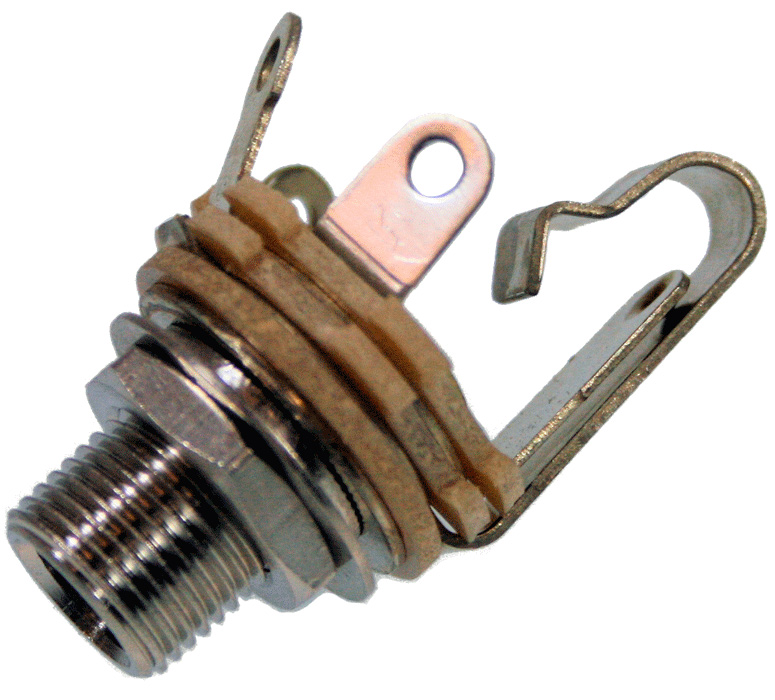 Switchcraft 12A 1/4-Inch 2-Conductor Jack w/Nut & Washer Single Closed
