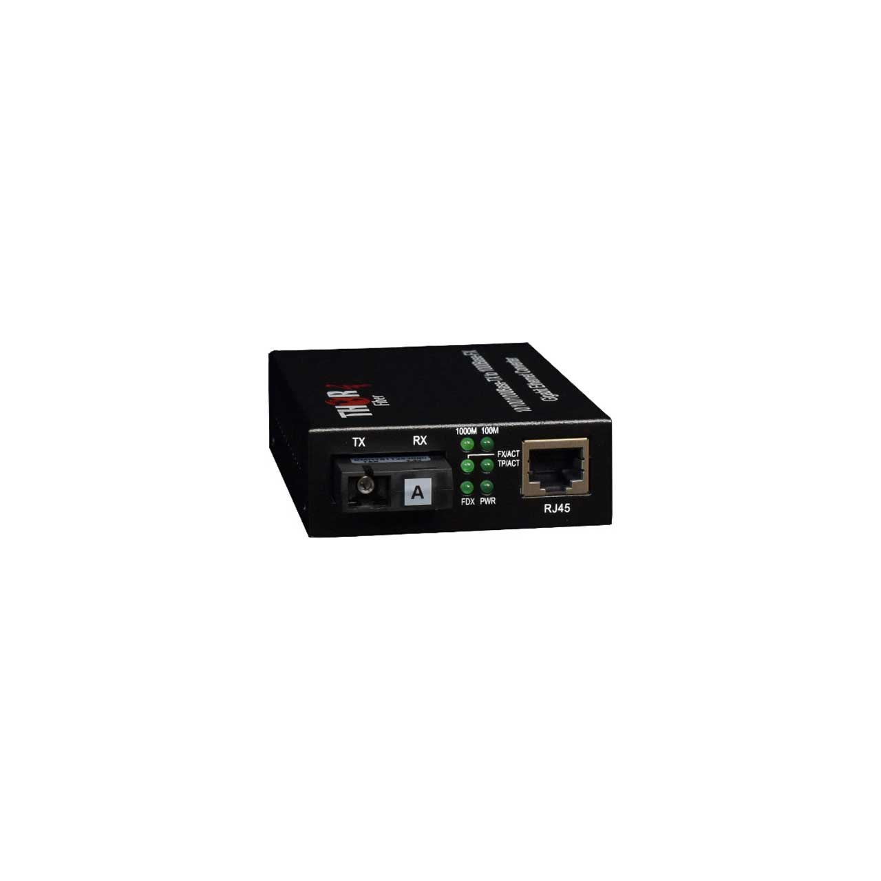 Thor Fiber F-GET-TRS-A Enhanced 10/100/100Base-T to 1000 Base-FX Single Fiber Media Converter - Transmitter