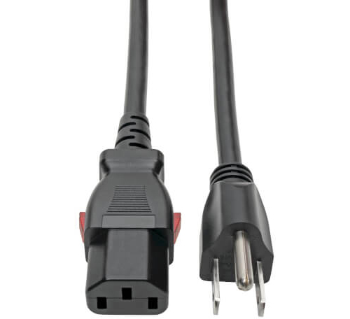 Tripp Lite P006-L10 Power Extension Cord 5-15P to Locking C13 M/F 18 AWG 10A - 10 Foot