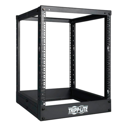 Tripp Lite SR4POST13 13U 4-Post Open Frame Rack Cabinet Square Holes 1000lb Cap.  SR4POST13