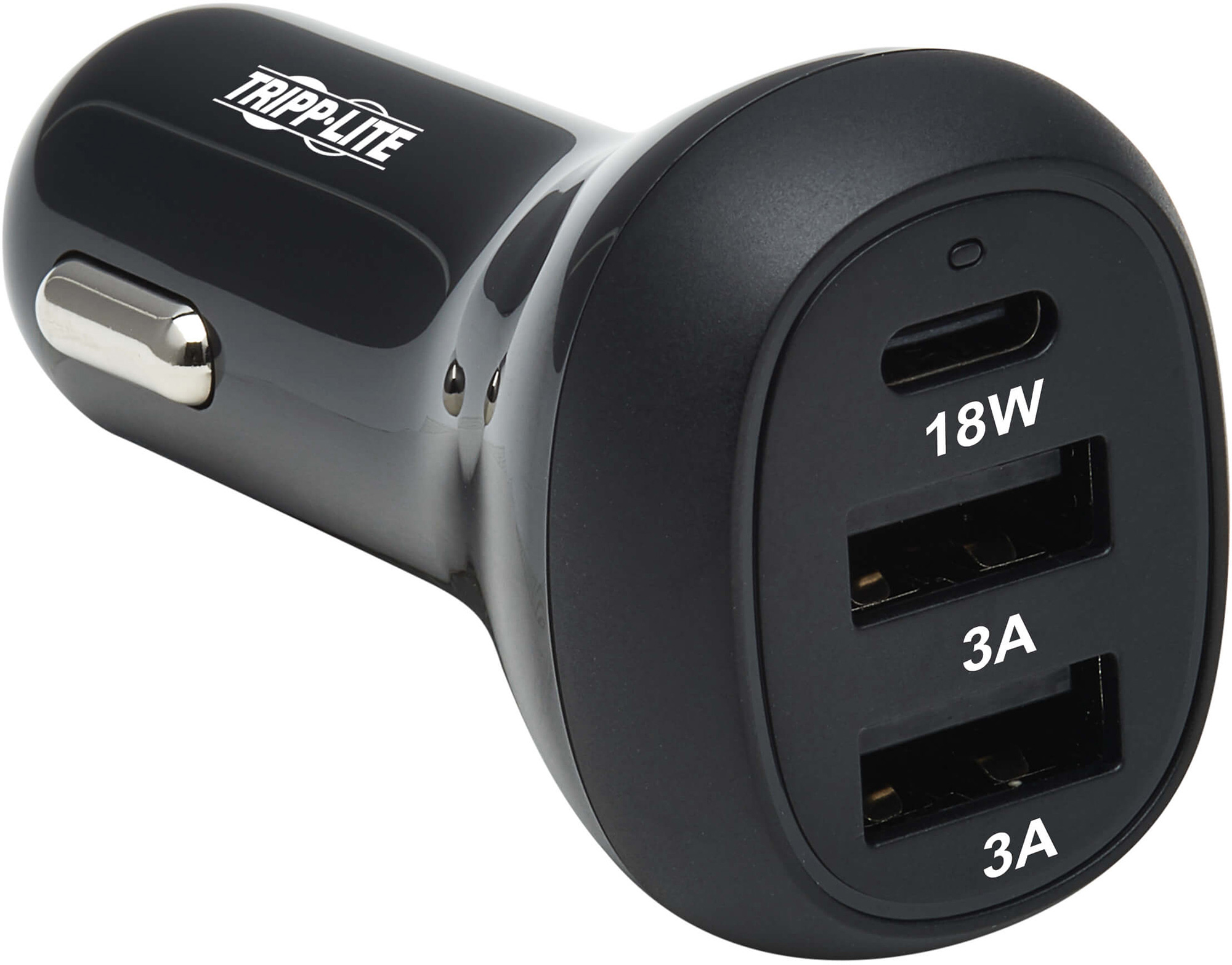 Tripp Lite U280-C03-36W-1B USB Car Charger 3-Port 36W Max USB-C 2 USB-A - Black TRL-U280C0336W1B