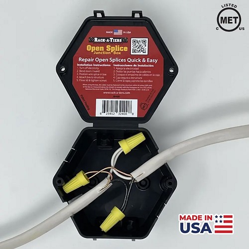 Rack-A-Tiers JB400 Open Splice Junction Box 