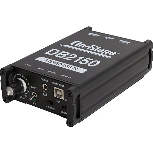 On-Stage DB2150 Passive Stereo USB DI Box 