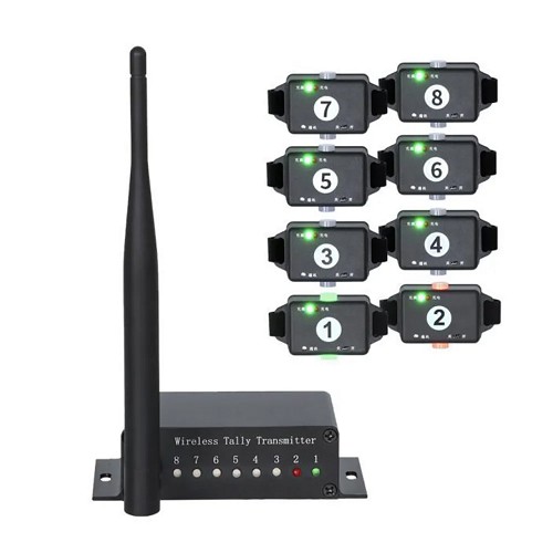 PTZCam PTZC-TALLY8 8-Light Wireless Tally System with Host Station 
