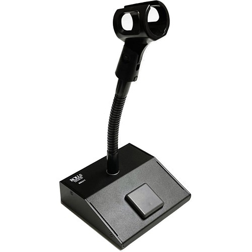 Rolls MS311 Desktop Mic Stand with Push-To-Talk or Push-To-Mute - XLR In & Out 